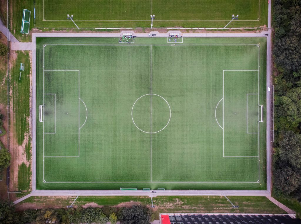 length of football pitch field