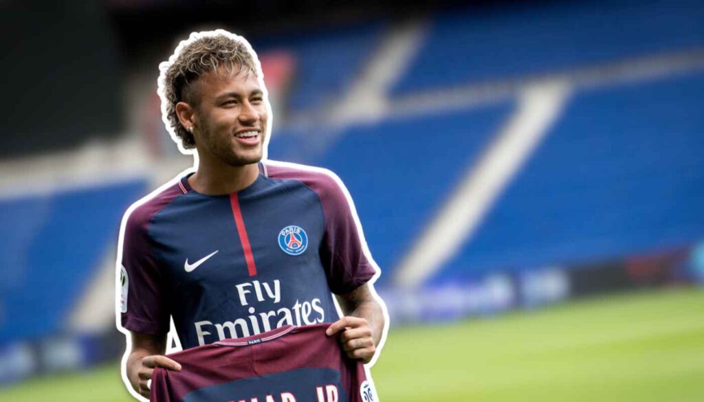 Neymar Jr's transfer to PSG in 2017 is a world record fee.