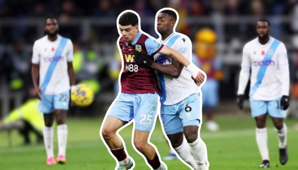 Zeki Amdouni in possession for Burnley.