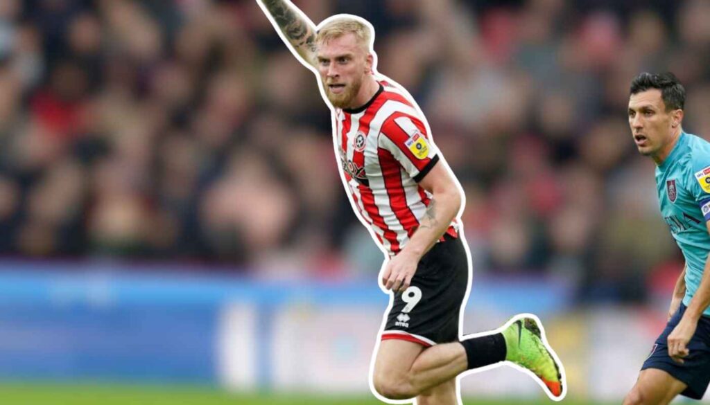 Oliver McBurnie Playing For Sheffield United.