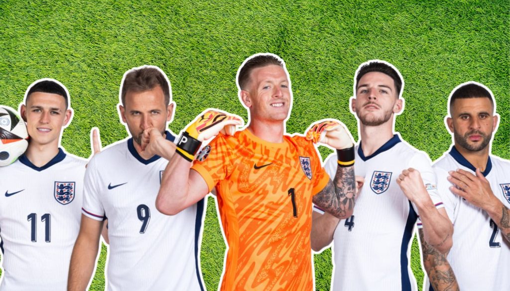 England Euro 2024 5-a-side team