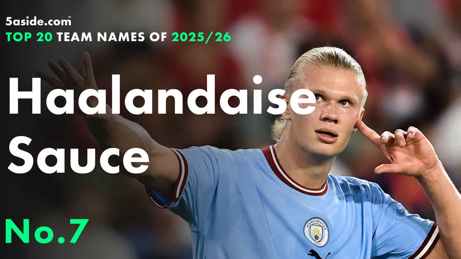 Haalandaise Sauce ⋆ No. 7 ⋆ Top 20 fantasy football team names