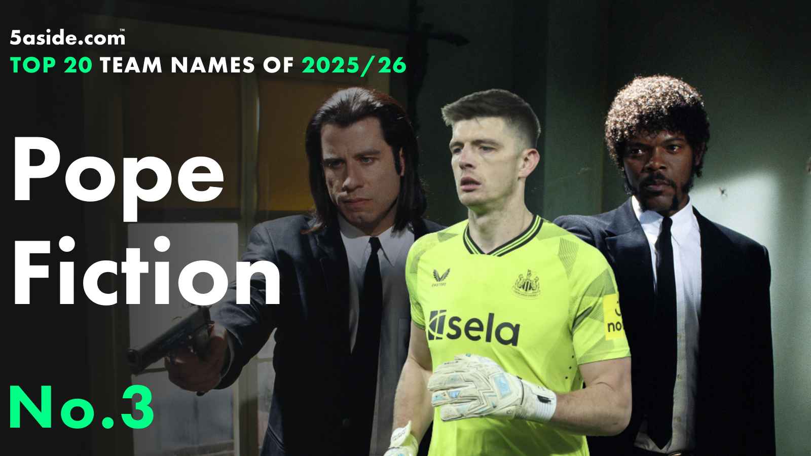 Pope Fiction ⋆ No. 5 ⋆ Top 20 fantasy football team names