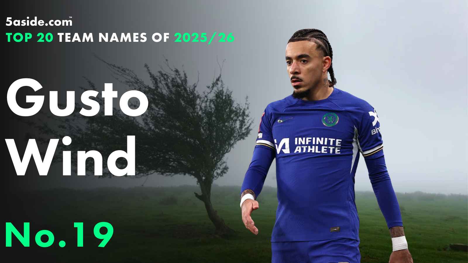 Gusto Wind ⋆ No. 19 ⋆ Top 20 fantasy football team names