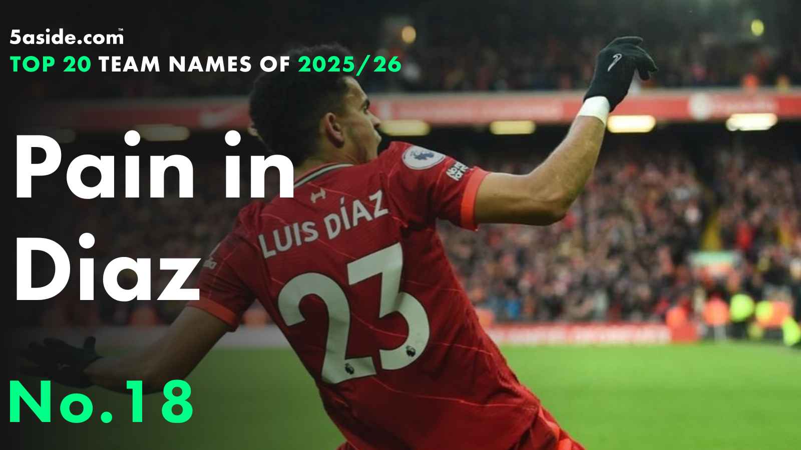 Pain in Diaz ⋆ No. 18 ⋆ Top 20 fantasy football team names