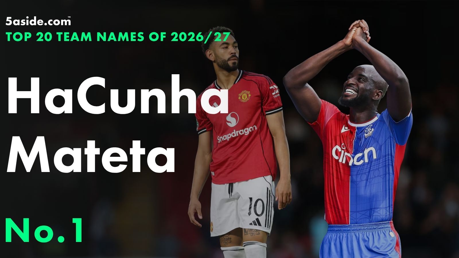 HaCunha Mateta ⋆ No. 1 ⋆ Top 20 fantasy football team names