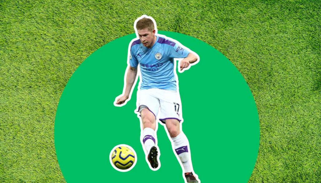 Kevin De Bruyne making an assist.